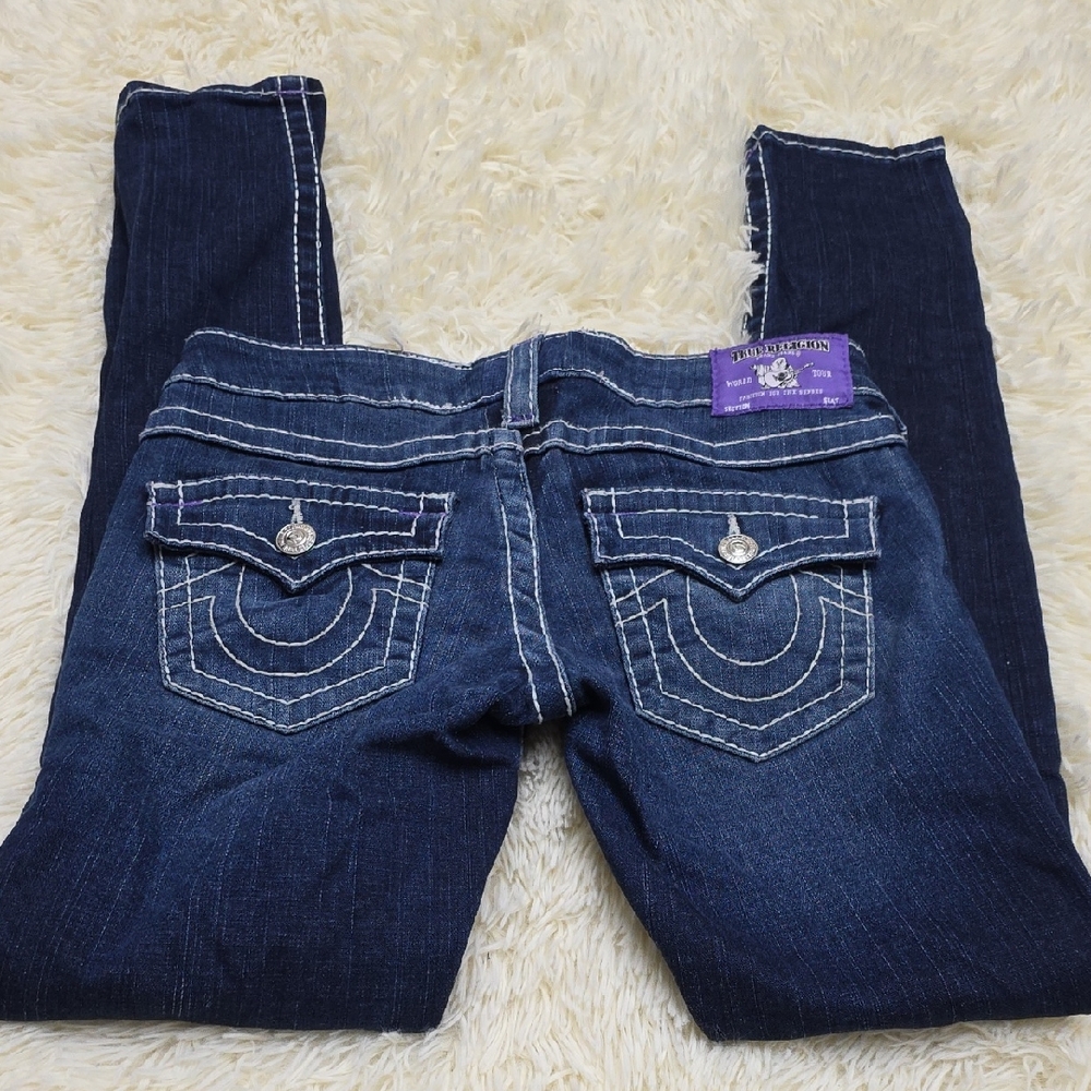 True Religion Women's Dark Blue Boot Cut Jeans